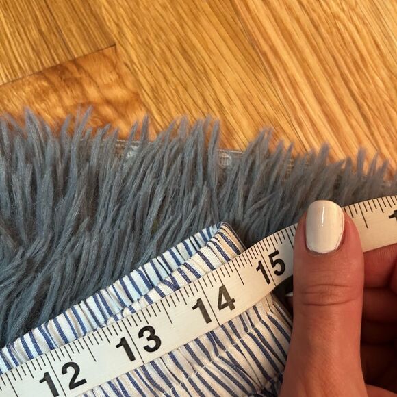 Anthropologie Hemant & Nandita Embroidered Striped Pants Red Tassels Size L - Picture 3 of 6